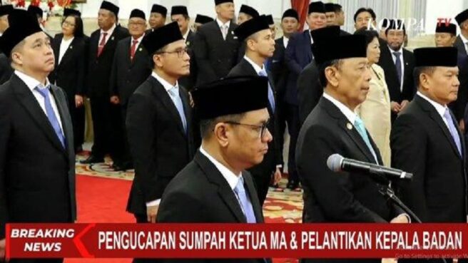 Nama kepala badan, utusan khusus, dan penasihat presiden