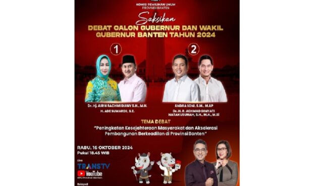 Debat perdana Pilgub Banten 2024