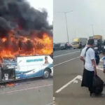 bus rombongan tk terbakar