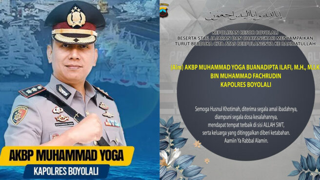 kronologi kecelakaan maut kapolres Boyolali akbp muhammad yoga