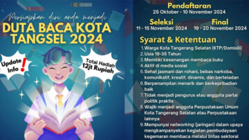 pemilihan duta baca kota tangsel 2024