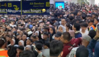 stasiun manggarai membeludak