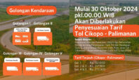 tarif tol cipali naik