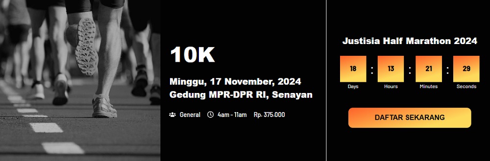 Event lari marathon November 2024 di Jakarta