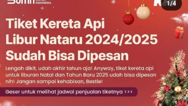 Tiket KAI Libur Nataru 2024/2025