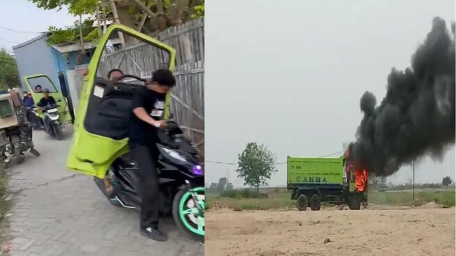 Penjarahan truk tanah di Kosambi Tangerang