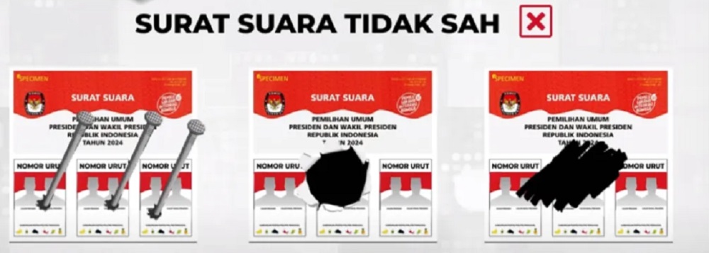 Surat suara tidak sah Pilkada 2024