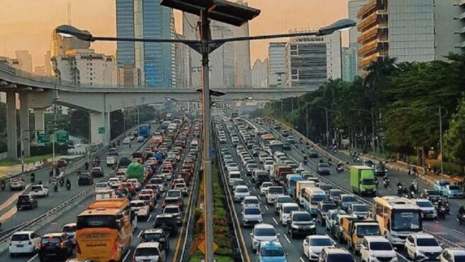 Arus mudik jelang Nataru 2024