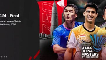 Final China Masters 2024 hari ini