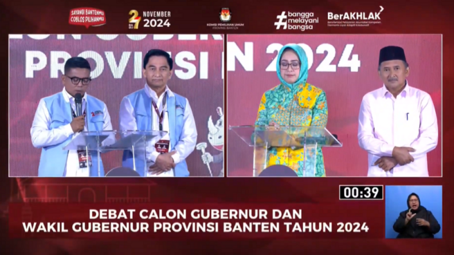 debat kedua pilkada banten 2024