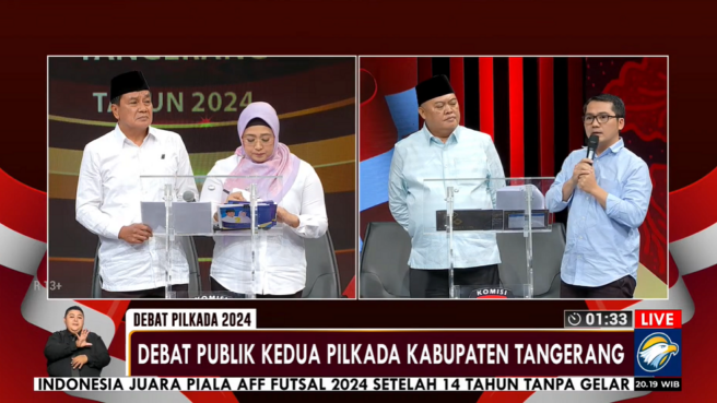 kesetaraan gender dalam debat kedua pilkada kabupaten tangerang 2024