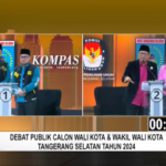 benyamin-pilar bahas infrastruktur saat debat kedua pilkada tangsel 2024