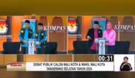 benyamin-pilar bahas infrastruktur saat debat kedua pilkada tangsel 2024