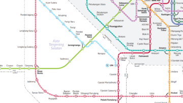 Peta Rancangan Jaringan Perkeretaapian Jabodetabekjur 2045