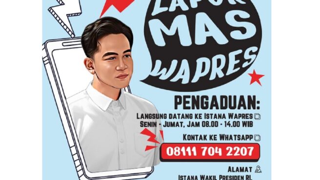 Layanan pengaduan "Lapor Mas Wapres"