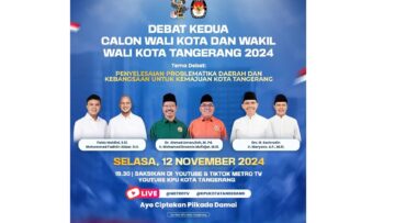 Debat Kedua Pilkada Kota Tangerang 2024