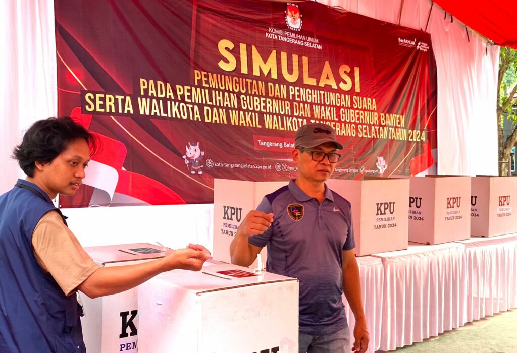 KPU Tangsel gelar simulasi Pilkada 2024