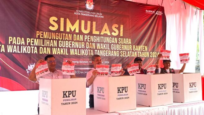 Simulasi Pilkada 2024 di Tangsel