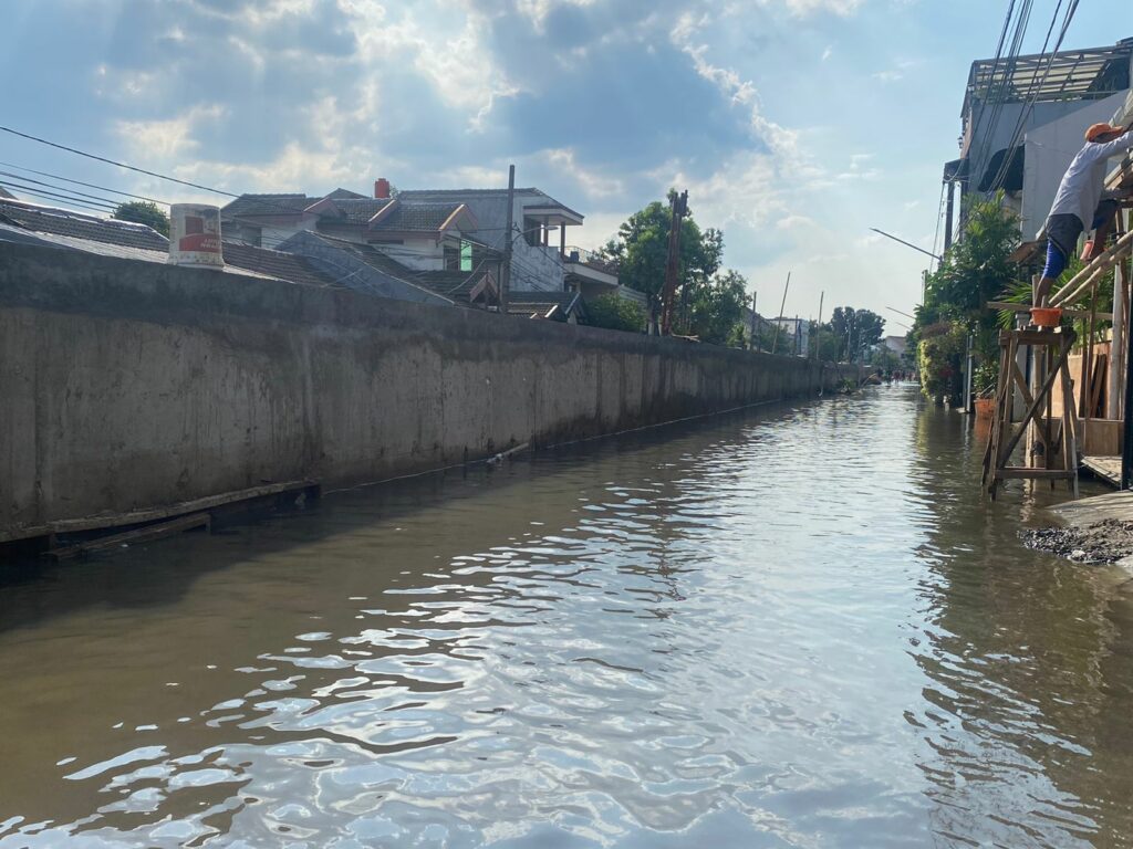 Banjir di Taman Mangu Indah Tangsel