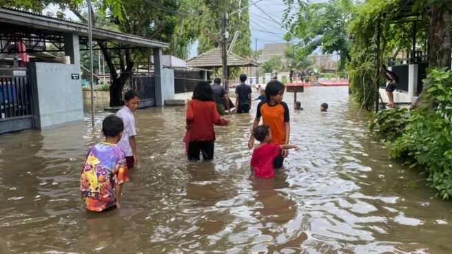 Banjir di Taman Mangu Indah Tangsel