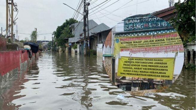 banjir Taman Mangu Indah Tangsel