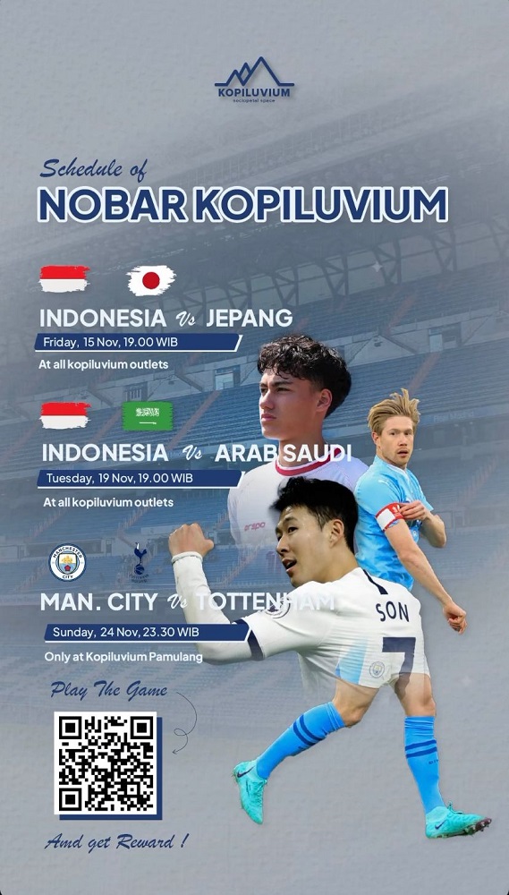 tempat nobar indonesia vs jepang di tangsel