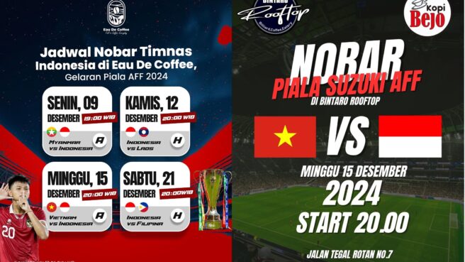 Nobar Timnas Indonesia vs Vietnam di Tangsel