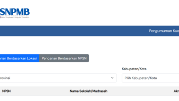 cara cek kuota sekolah snbp 2025