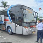 pemeriksaan kelayakan kendaraan di terminal pondok cabe