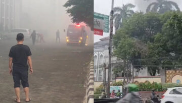 penyebab kebakaran di gedung rektorat uin jakarta