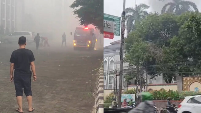 penyebab kebakaran di gedung rektorat uin jakarta