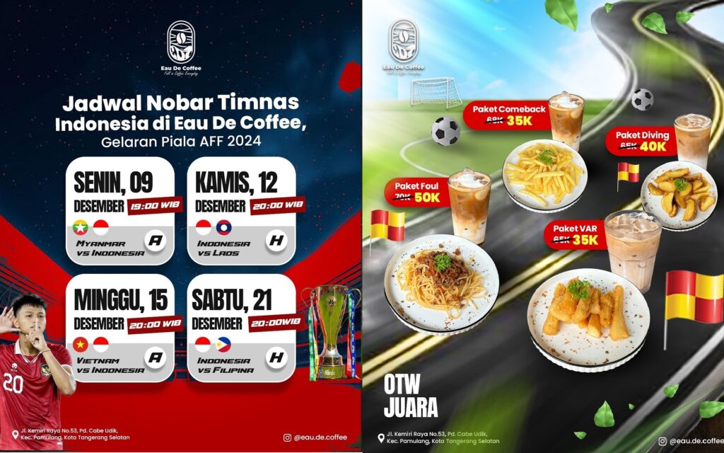 Nobar Timnas Indonesia vs Vietnam di Tangsel