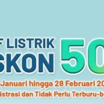 diskon tarif listrik 50 persen