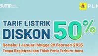 diskon tarif listrik 50 persen