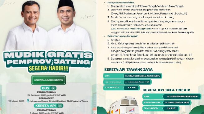 Mudik gratis Pemprov Jateng 2025