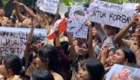 aksi demonstrasi pelajar waskito