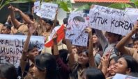 aksi demonstrasi pelajar waskito