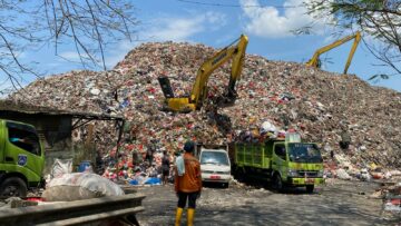 Kondisi tumpukan sampah di TPA Cipeucang. Foto: Andre Pradana/Tangselife