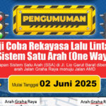 sistem satu arah di Jalan Garut Barat