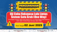 sistem satu arah di Jalan Garut Barat