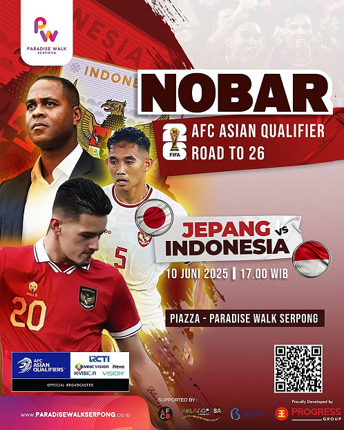 tempat nobar Timnas indonesia vs Jepang di tangsel