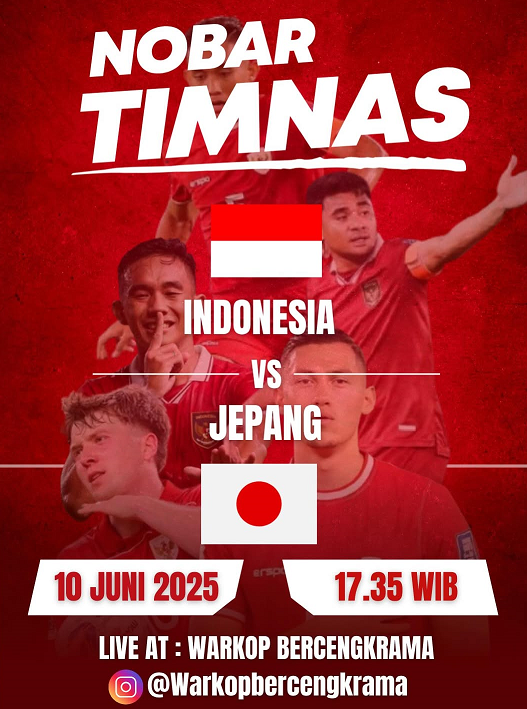 tempat nobar Timnas indonesia vs Jepang di tangsel