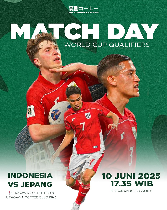 tempat nobar Timnas indonesia vs Jepang di tangsel