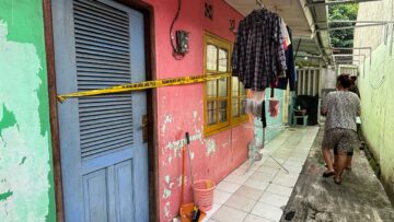 Tempat Kejadian Perkara seorang pria bunuh istri di Ciputat Timur, Tangsel. Foto: Andre Pradana/Tangselife