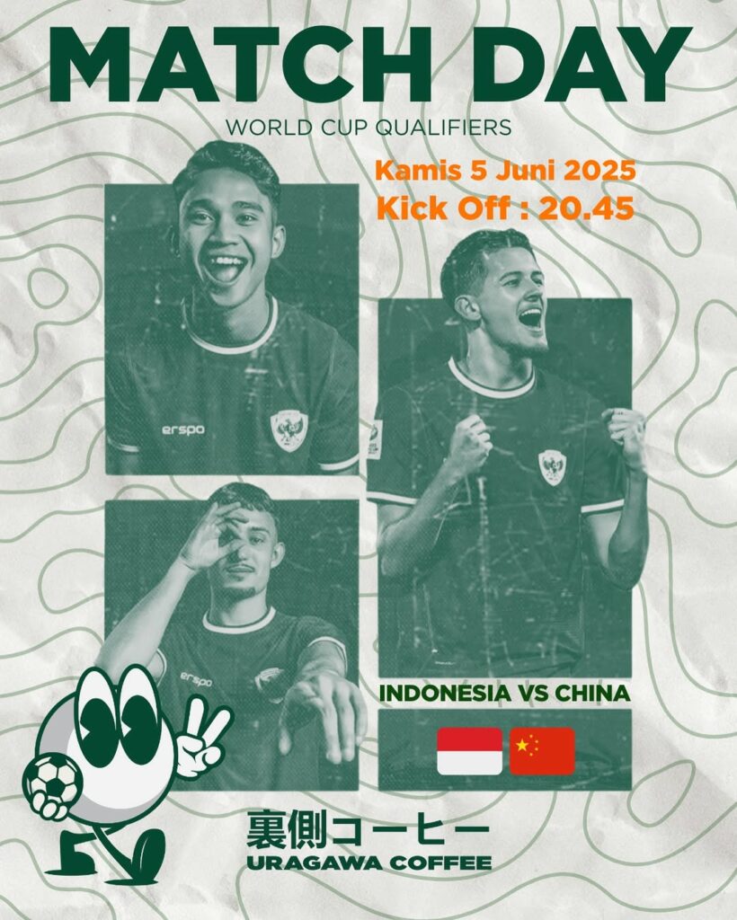 Tempat nobar Indonesia vs China di Tangsel malam ini