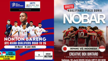 tempat nobar Timnas indonesia vs Jepang di tangsel