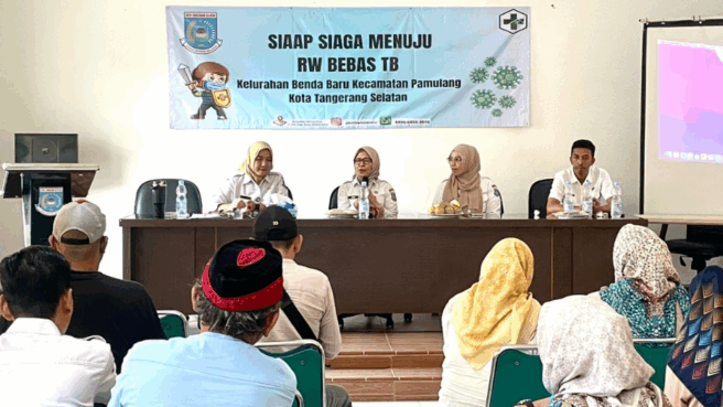 Pemkot Tangsel melalui Dinas Kesehatan tengah gencar melakukan program RW bebas TBC