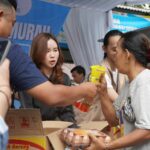 Wakil Ketua DPRD Tangsel, Maria Teresa Suhardja, menginisiasi kegiatan Gerakan Pangan Murah Ngider Tangsel di halaman kantor Kecamatan Ciputat pada 5-6 Juli 2025. Foto: ist