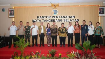 Program kolaborasi Integrasi NIB dan NOP antara Kantor Pertanahan (Kantah) Kota Tangsel dan Pemkot Tangsel dimulai