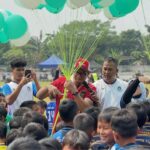 Ketua Askot PSSI Tangsel, Erlangga Yudha Nugraha, saat meresmikan Liga Askot PSSSI Tangsel 2025. Foto: ist
